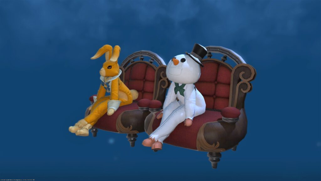 Ff14 マウント フライング チェアー うさねこ散歩