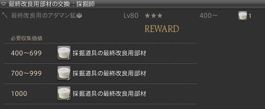 Ff14 5 45 採掘師 スカイスチール 最終強化 至高の職人道具を目指して うさねこ散歩