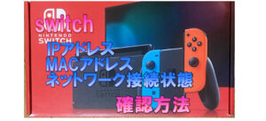 Nintendo Switch IPアドレス MACアドレス ネットワーク接続状態 確認方法