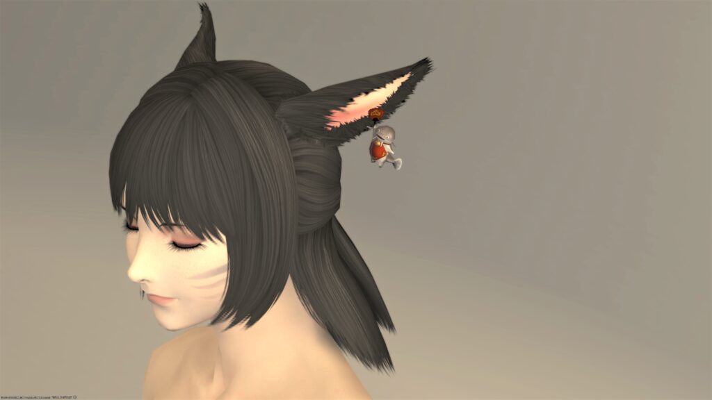 Ff14 鯰尾耳飾 うさねこ散歩