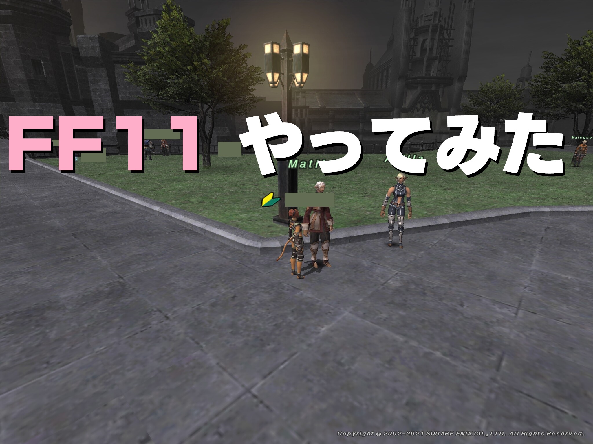 Ff11 ヴァナ ディールで初めて遊んでみた うさねこ散歩