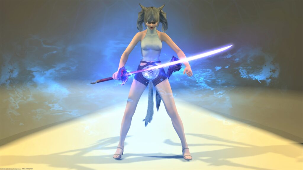Ff14 侍 光る武器 雷神打刀 改 うさねこ散歩