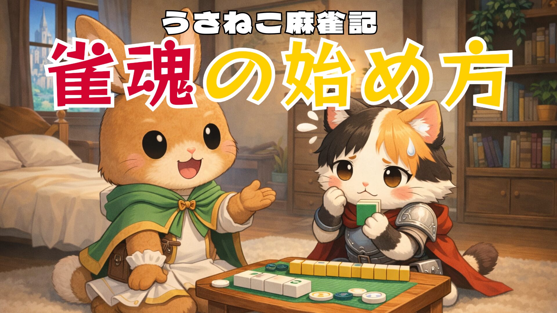 初心者向け】雀魂の始め方｜麻雀をこれから覚える人へ｜最初にやることは一姫先生 | うさねこ散歩